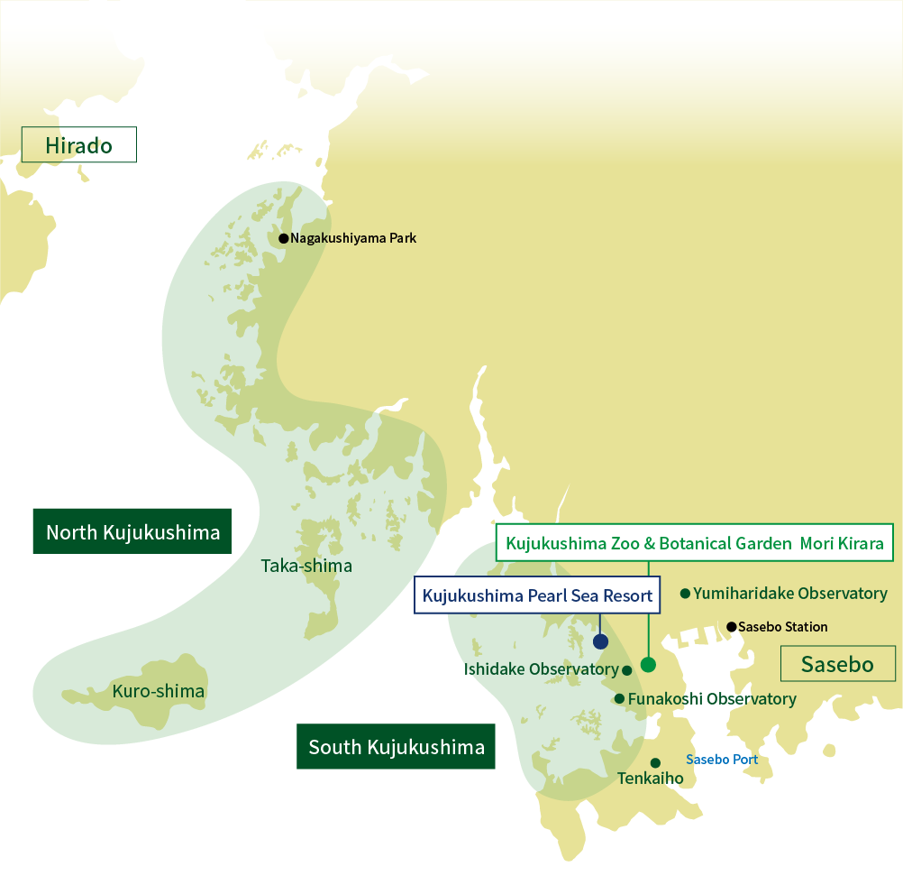 Kujukushima map