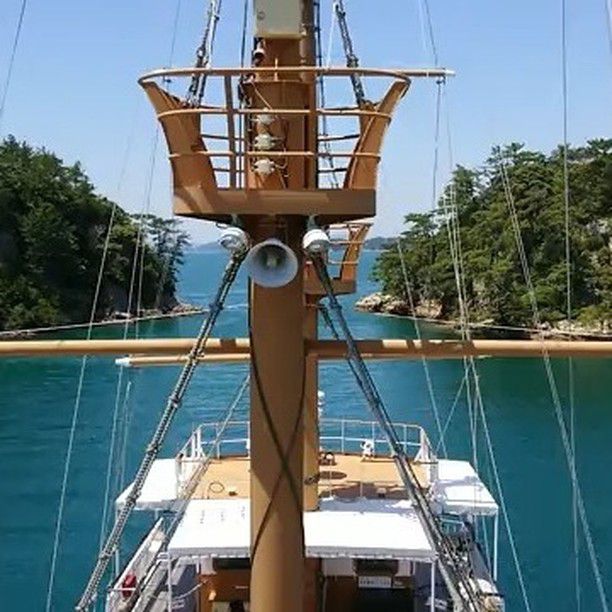 展示船長實力的一段航行！ #九十九島遊覽船珍珠皇后號🚢 
#kujukushima 
#日本 #旅遊