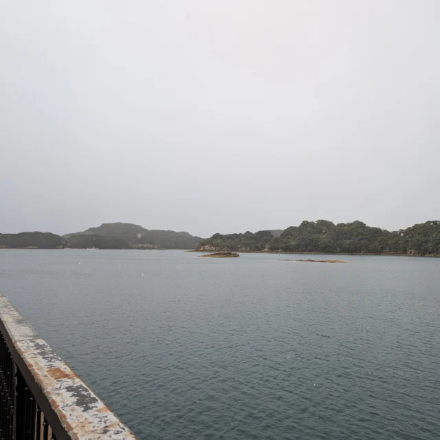 おはようございます！
滅多に雪が降らない地域ですが、今朝のパールシーリゾートは雪模様でした❄☃️
珍しい雪の降る風景をお送りします📸(とても寒かったです笑)

#九十九島パールシーリゾート 
#雪 #雪景色 #寒い
